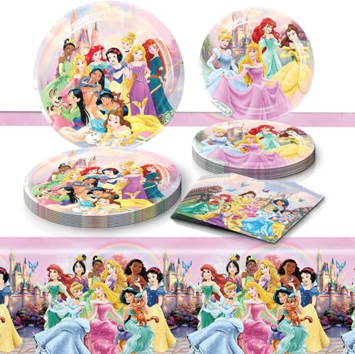 Prinzessin Partyset Kindergeburtstag, Geburtstag Geschirr Kit Rosa, Geburtstags Geschirr, Kindergeburtstag Deko Geschirr, Party Set für 10 Personen Prinzessin Partyset Kindergeburtstag, Geburtstag Geschirr Kit Rosa, Geburtstags Geschirr, Kindergeburtstag Deko Geschirr, Party Set für 10 Personen von Zempertoopa
