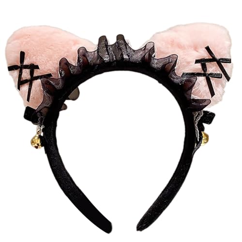 Zemusinet Anime-Haarband, Spitze, Katzenohren, Haarreif mit Fliege, Rollenspiel-Requisiten, Haarband, Kostümzubehör für Maskeraden, Party Zemusinet Anime-Haarband, Spitze, Katzenohren, Haarreif mit Fliege, Rollenspiel-Requisiten, Haarband, Kostümzubehör für Maskeraden, Party von Zemusinet