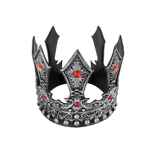 Zemusinet Elegantes Vintage-Kronen-Stirnband für Rollenspiele und Bühnenauftritte, verstellbarer Haarreif für Halloween Zemusinet Elegantes Vintage-Kronen-Stirnband für Rollenspiele und Bühnenauftritte, verstellbarer Haarreif für Halloween von Zemusinet