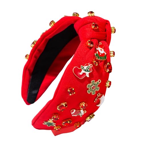 Zemusinet Knoten-Stirnband, Foto-Requisiten, lustiges Stirnband, Party, Blingbling, Karaoke-Party, Haarreif, Weihnachten, mit Schmucksteinen für die Weihnachtsphase Zemusinet Knoten-Stirnband, Foto-Requisiten, lustiges Stirnband, Party, Blingbling, Karaoke-Party, Haarreif, Weihnachten, mit Schmucksteinen für die Weihnachtsphase von Zemusinet