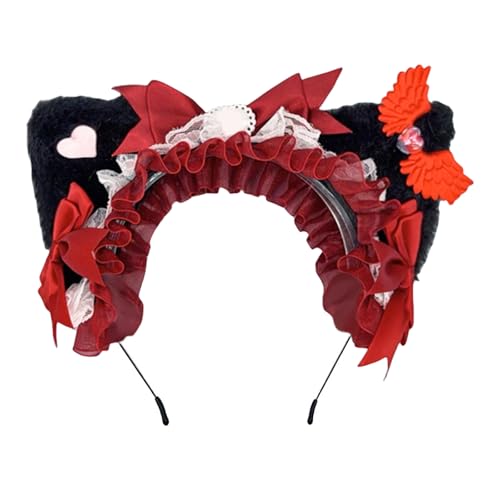 Zemusinet Schleifenhaarbänder, bezaubernde Foto-Requisiten, Halloween, Anime-Haarbänder, Party-Kopfschmuck, lustige Stirnbänder für Musikfestivals Zemusinet Schleifenhaarbänder, bezaubernde Foto-Requisiten, Halloween, Anime-Haarbänder, Party-Kopfschmuck, lustige Stirnbänder für Musikfestivals von Zemusinet