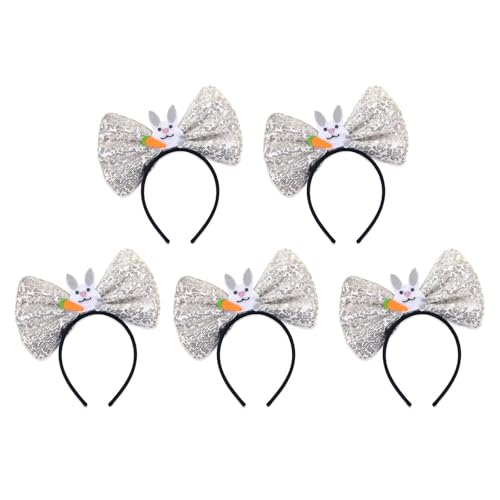Zemusinet Set mit 5 Pailletten-Stirnbändern, Cartoon-Schleife, Stirnbänder für Kinder, Erwachsene, Frauen, Fotografie, Festival, Kostümzubehör Zemusinet Set mit 5 Pailletten-Stirnbändern, Cartoon-Schleife, Stirnbänder für Kinder, Erwachsene, Frauen, Fotografie, Festival, Kostümzubehör von Zemusinet