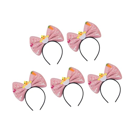 Zemusinet Set mit 5 Pailletten-Stirnbändern, Cartoon-Schleife, Stirnbänder für Kinder, Erwachsene, Frauen, Fotografie, Festival, Kostümzubehör Zemusinet Set mit 5 Pailletten-Stirnbändern, Cartoon-Schleife, Stirnbänder für Kinder, Erwachsene, Frauen, Fotografie, Festival, Kostümzubehör von Zemusinet