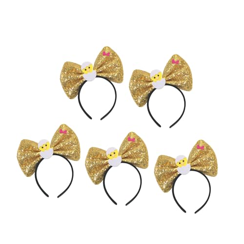 Zemusinet Set mit 5 Pailletten-Stirnbändern, Cartoon-Schleife, Stirnbänder für Kinder, Erwachsene, Frauen, Fotografie, Festival, Kostümzubehör Zemusinet Set mit 5 Pailletten-Stirnbändern, Cartoon-Schleife, Stirnbänder für Kinder, Erwachsene, Frauen, Fotografie, Festival, Kostümzubehör von Zemusinet