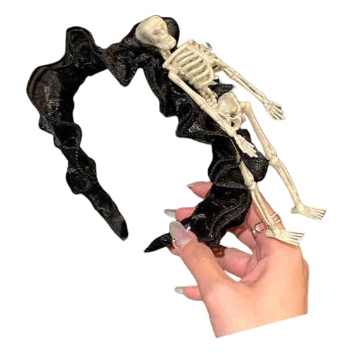 Zemusinet Skelett-Stirnband für Halloween-Party-Zubehör, leichte Kopfbedeckung, Cosplay, Kopfschmuck, Haarschmuck Zemusinet Skelett-Stirnband für Halloween-Party-Zubehör, leichte Kopfbedeckung, Cosplay, Kopfschmuck, Haarschmuck von Zemusinet
