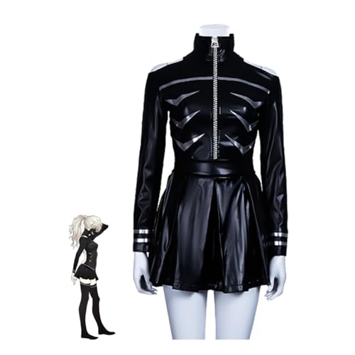 Zenaha Anime Kaneki Ken Cosplay Kostüm Schwarz Komplettset Outfit Für Halloween,M-Black von Zenaha