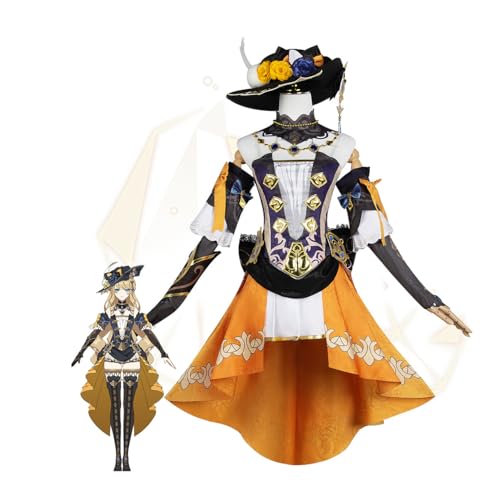Zenaha Navia Cosplay Kostüm Spiel Uniform Outfit Halloween Kleid Für Frauen,Set -L von Zenaha