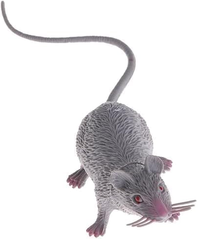 Zenarao Lebensechte gefälschte Maus Realistische Mäuse Gruselige Ratte Halloween Streich Gummiratte mit langem Schwanz Gruselige Aprilscherz Dekorationen Zenarao Lebensechte gefälschte Maus Realistische Mäuse Gruselige Ratte Halloween Streich Gummiratte mit langem Schwanz Gruselige Aprilscherz Dekorationen von Zenarao