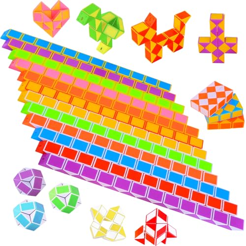 Zendstanding Mitgebsel Kindergeburtstag, Magische Schlange Kinder Spielzeug Set, Give Aways Kindergeburtstag Gastgeschenke, Geschenke zur Einschulung Junge Schultüte Füllung Jungen Mädchen (24 Stück) von Zendstanding
