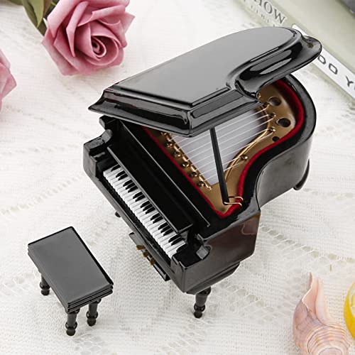 Zenith AUR Exquisites hölzernes Mini-Klavier Modell mit Hocker und Pedal, Heim-Kaffeehaus Ornament für Musik Liebhaber Zenith AUR Exquisites hölzernes Mini-Klavier Modell mit Hocker und Pedal, Heim-Kaffeehaus Ornament für Musik Liebhaber von ZenithAur