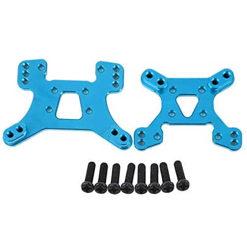 ZenithAur Front Heck Shock Tower Set, Aluminium -Stoßdoß -Board für Wltoys 144001 1/14 RC -Auto, Outast und einfach zu installierende Zubehör (Blau) von ZenithAur