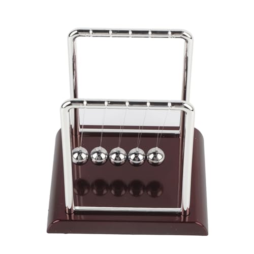 ZenithAur Newton's Cradle Balance Balls, lustige Schreibtisch-Tischdekoration für das Heimbüro, Spielzeug mit 5 physischen Bällen (Mittelgroßer quadratischer Billardball) von ZenithAur