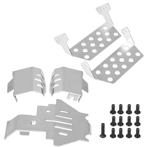 ZenithAur RC-Chassis-Panzerungsset, 5-teiliger Edelstahl-Unterfahrschutz zum Schutz für – 4 Upgrade-Teile ZenithAur RC-Chassis-Panzerungsset, 5-teiliger Edelstahl-Unterfahrschutz zum Schutz für – 4 Upgrade-Teile von ZenithAur