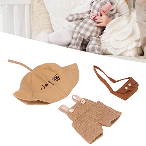 ZenithAur niedliche gelbe Entenkleidung Waschbar Plüschspielzeugkleidung Kinder Enten -Outfit Set mit Hut und Tasche für ausgestopfte Tiere, die das fantasievolle Spiel fördern (J Typ) von ZenithAur