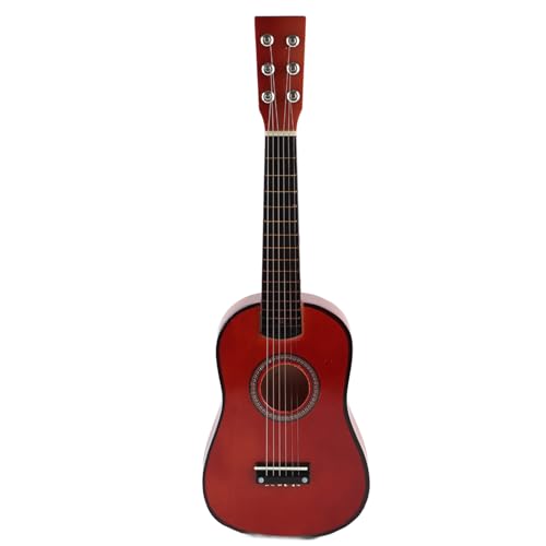 Zenithaur Kindergitarrenspielzeug, tragbare Gitarre für Kinder im Alter von 3 bis 6 Jahren, lustiges Musikinstrument für das Heimspiel (Kaffeefarbe) von ZenithAur