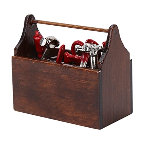 Zenithaur Miniatur -Werkzeugbox Doll House Toolbox Holzwerkzeugkastenmodell für 1/12 -Skala -Miniatur -Szene Zenithaur Miniatur -Werkzeugbox Doll House Toolbox Holzwerkzeugkastenmodell für 1/12 -Skala -Miniatur -Szene von ZenithAur