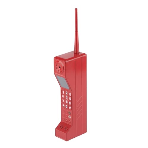 Zenithaur Retro Brick Phone -Mobiltelefon Ornament, Vintage -Mobiltelefonmodell, Simulationsrequisiten für Party -Themenation Zubehör (red) von ZenithAur
