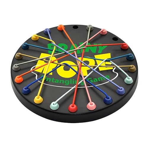 ZenithPeak Brainy Knots Rope Untangling Strategie Brettspiel,Seil-Puzzle-Spiel Logik Strategiespiel Twisted Rope Puzzle-Spiel für Kinder ab 3 Jahren Geschicklichkeitsspiel Lernspiel ZenithPeak Brainy Knots Rope Untangling Strategie Brettspiel,Seil-Puzzle-Spiel Logik Strategiespiel Twisted Rope Puzzle-Spiel für Kinder ab 3 Jahren Geschicklichkeitsspiel Lernspiel von ZenithPeak