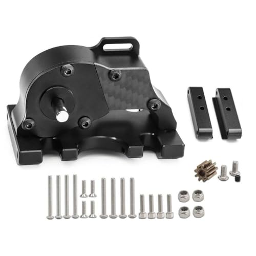 1/10 RC Crawler Car Metall Getriebe niedrige Geschwindigkeit Getriebe Motor -Getriebe Teile kompatibel mit gemeinsamen RC -Modellen(Black) von ZenithRide