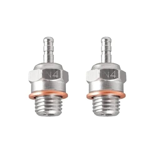 2pcs 6pcs N3 N4#3#4 HOT -Zündkerze kompatibel mit 1/8 1/10 Skala RC Cars Buggies Ersatz für gemeinsame RC -Modelle(2pcs N4) von ZenithRide