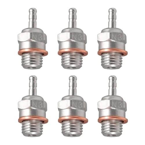 2pcs 6pcs N3 N4#3#4 HOT -Zündkerze kompatibel mit 1/8 1/10 Skala RC Cars Buggies Ersatz für gemeinsame RC -Modelle(6pcs N3) von ZenithRide