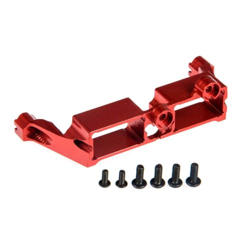 ZenithRide 1/10 RC Crawler Car Aluminium Differential Lock Bracket Lenkausrüstung Servo Mount kompatibel mit verschiedenen Crawler -Modellen(Red) von ZenithRide