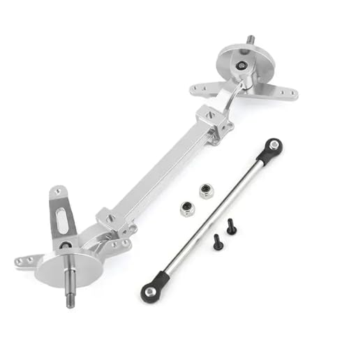 ZenithRide 1/14 RC -Autometallmetall -Lenkungsbindungsstabbaugruppe mit verschiedenen Modellen Keine Servolenkungsteile kompatibel(Silver B) von ZenithRide