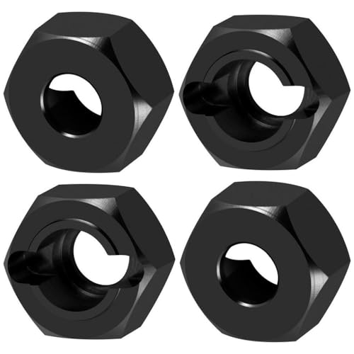 ZenithRide 1/18 RC -Auto -Aluminium -Hex -Adapter -Konvertierungsteile, die mit verschiedenen Modellen kompatibel sind(Black) von ZenithRide