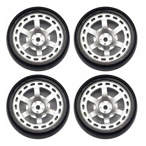 ZenithRide 1 18 Skala RC -Auto -Metalldrifträder 32 mm Hartreifen Set von 4 LD1801 LD1802 LD1803 LD1804 A01 A02 Upgrade -Teile, die mit 1 18 RC -Driftautos kompatibel sind(JSLG-SF) von ZenithRide