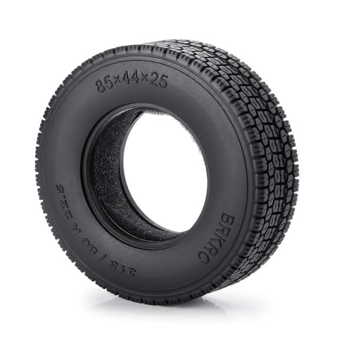 ZenithRide 1 2 4pcs 22 mm 25 mm Beadlock -Gummi -Reifenräder mit Schaumstoffeinsätzen, die mit 1 14 -Skala -RC -Anhängern und Modellfahrzeugen kompatibel sind(1Pcs Tire 25mm) von ZenithRide