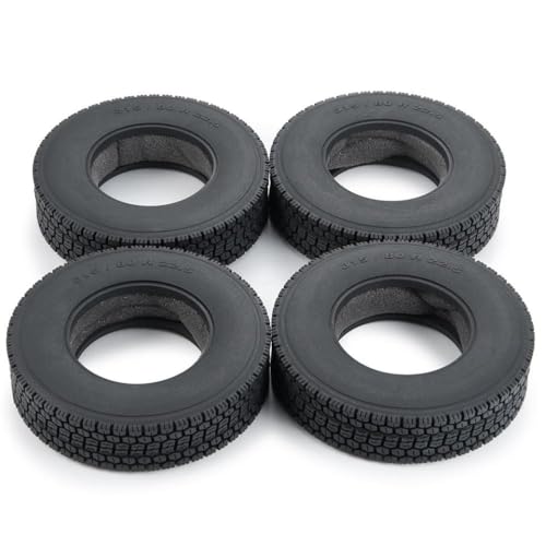 ZenithRide 1 2 4pcs 22 mm 25 mm Beadlock -Gummi -Reifenräder mit Schaumstoffeinsätzen, die mit 1 14 -Skala -RC -Anhängern und Modellfahrzeugen kompatibel sind(4Pcs Tires 22mm) von ZenithRide