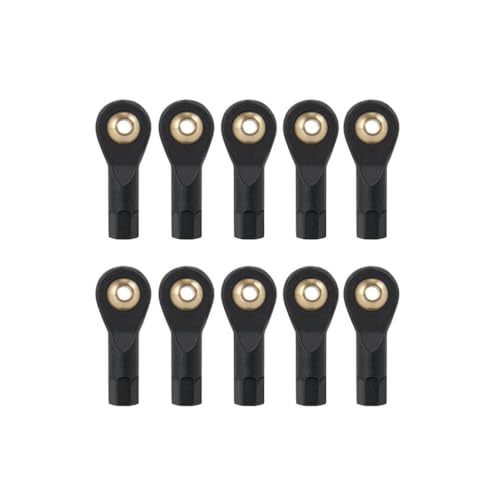 ZenithRide 10pcs Kunststoff M2 M3 Linkstangenkugel Endgelenkanschluss kompatibel mit 1 10 -Skala -RC -Crawler -Fahrzeugteilen(19mm M2) von ZenithRide