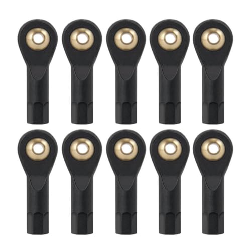 ZenithRide 10pcs Kunststoff M2 M3 Linkstangenkugel Endgelenkanschluss kompatibel mit 1 10 -Skala -RC -Crawler -Fahrzeugteilen(27mm M3) von ZenithRide
