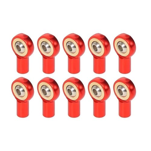 ZenithRide 10pcs M2 5 Verbindungsstangengelenkkugel Endkopfhalter kompatibel mit RC Model Vehicles Cars Boote Flugzeuge Lastwagen(Red) von ZenithRide