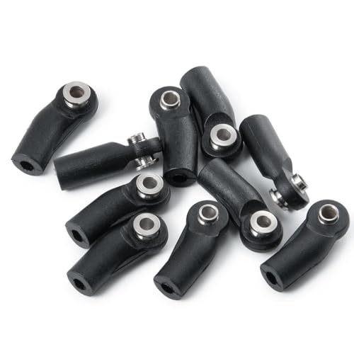 ZenithRide 10pcs M4 Kunststoffverknüpfungsstabendkugeln Fugenkopf Takt-Gewinde kompatibel mit 1 10-Skala-RC-Auto-Upgrade-Teilen(Type B 10Pcs) von ZenithRide