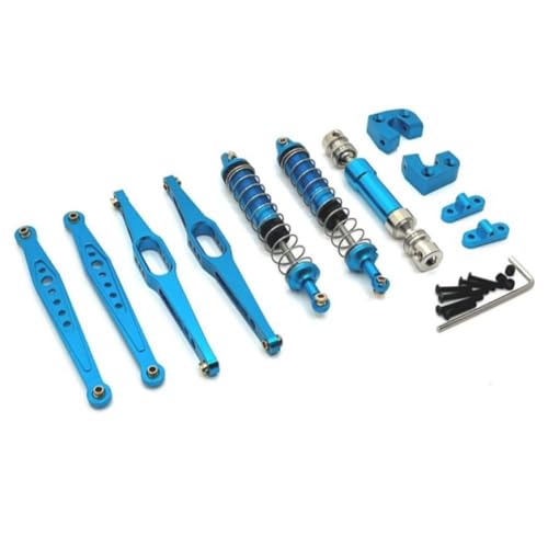 ZenithRide 124006 12423 12427 12428 12429 Metallteile -Antriebswelle Stoßdämpfer Ablaufarme Upgrade Set kompatibel mit 1 12 -Skala -RC -Autos(Blue) von ZenithRide