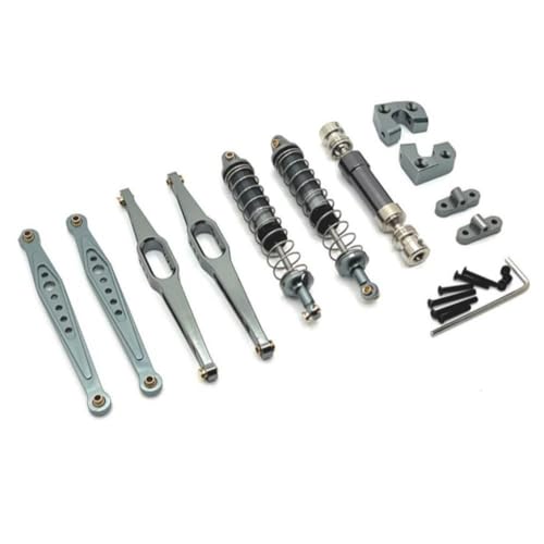 ZenithRide 124006 12423 12427 12428 12429 Metallteile -Antriebswelle Stoßdämpfer Ablaufarme Upgrade Set kompatibel mit 1 12 -Skala -RC -Autos(Grey) von ZenithRide