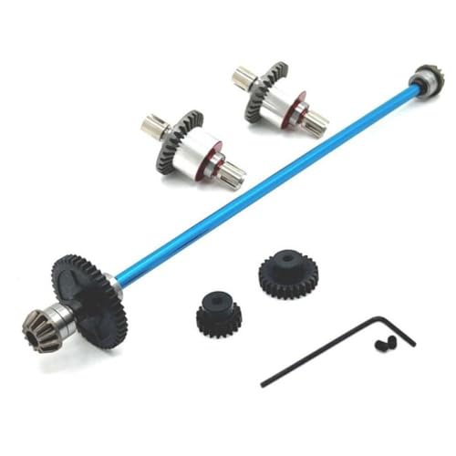 ZenithRide 124016 124017 124019 124007 124008 AM-X12 Metalldifferential- und Zentralantriebswellenbaugruppe Upgrade-Teile, die mit 1 12-Skala-RC-Automodellen kompatibel sind(Blue) von ZenithRide