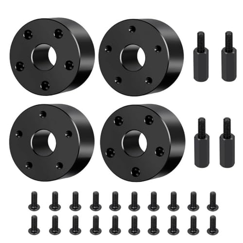 ZenithRide 19 mm Aluminium Vorderrad erweiterte Adapterkupplern kompatibel mit 1 10 Clod Buster 4x4x4 Upgrade -Teile für RC -Fahrzeugradverlängerung von ZenithRide