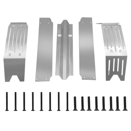 ZenithRide 1Set Compatible Edelstahl -Chassis -Panzerschutzplatte für 1 5 Skala RC -Auto -Upgrade -Teile Modellzubehör von ZenithRide