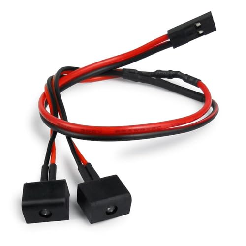ZenithRide 1Set Compatible Heck -Schwanzleuchte -Upgrade -Teile für 1/24 Skala RC Crawler Car Model AXI00006 Passt SCX24 an von ZenithRide