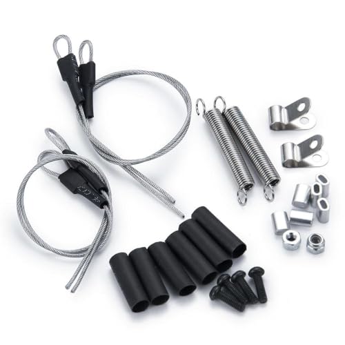 ZenithRide 1Set Steel Seil -Upgrade -Teile kompatibel mit 1/6 -Skala RC Crawler Car Model SCX6 AXI05000 Zubehör von ZenithRide