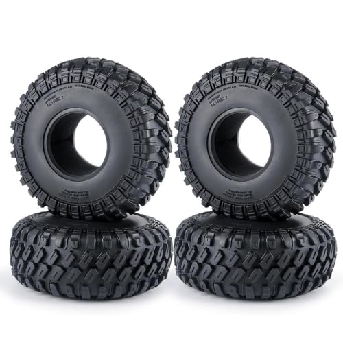 ZenithRide 2,2 Zoll 140 -mm -Perldlock -Gummi -Reifen mit Schaumstoffeinsätzen kompatibel mit 1 10 -Skala -RC -Rock -Crawler -Autos, ähnlich wie Wraith -Modelle(4PCS) von ZenithRide