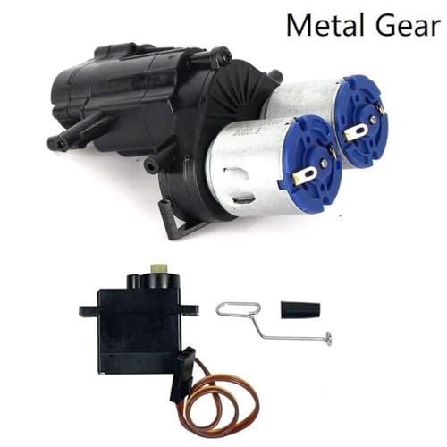ZenithRide 2 Geschwindigkeitsgetriebe EIN Upgrade -Teil für 1 12 -Skala -RC -Auto -Kompatibel mit P06 LD P06 LD1201 Unimog -Modellen(Metal Gear) von ZenithRide