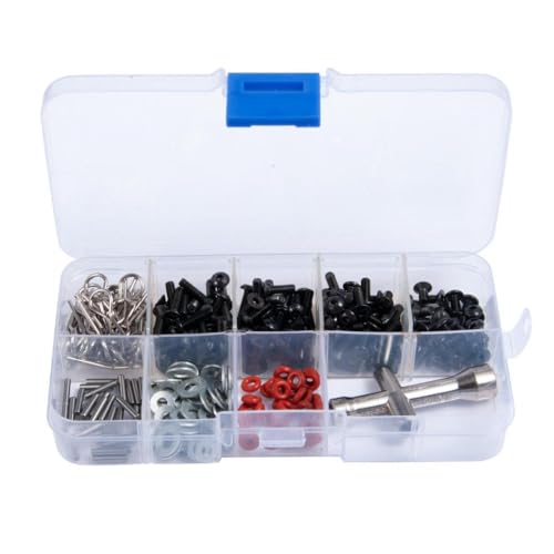 ZenithRide 270pcs RC Crawler Car Reparaturwerkzeug und Schraubensatz kompatibel mit 1 10 -Skalierungs -Upgrade -Teilen Zubehör ZenithRide 270pcs RC Crawler Car Reparaturwerkzeug und Schraubensatz kompatibel mit 1 10 -Skalierungs -Upgrade -Teilen Zubehör von ZenithRide