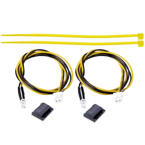 ZenithRide 2PCS PH2 0 Stecker 3mm Light Set kompatibel mit 1 14 -Skala RC -Anhänger Cargo -Car -Modell Upgrade -Zubehör(Yellow) von ZenithRide