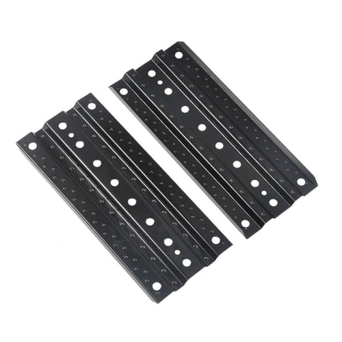 ZenithRide 2pcs 140x61mm Metallsandschienen Off -Straße Recovery Boards kompatibel mit 1 10 -Skala -RC -Crawler -Autos wie CC01 Recat -Modell(2Pcs Black) von ZenithRide