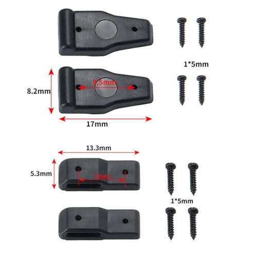 ZenithRide 2pcs Heckschattierscharniermotorabdeckungsblock kompatibel mit 1 10 Skala RC Crawler Car Model Teile III AXI03007(1Set) von ZenithRide