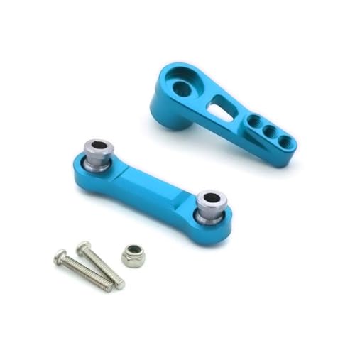 ZenithRide 2pcs Metalllenker Servo -Arm und Servo -Stangen -Set kompatibel mit 1 18 -Skala -RC -Autos für Modelle 184011 A949 A959 A959 B A969 A979 A979 B K929 Upgrade -Teile(Blue) von ZenithRide