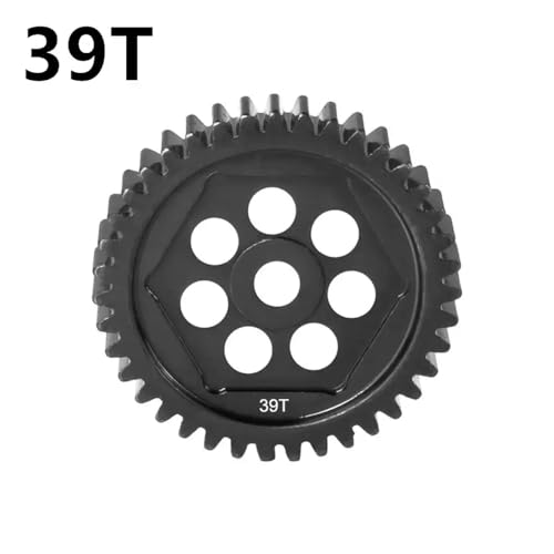 ZenithRide 32p 0,8 m Metallstahl 39T 45T Spur Gear Hauptgetriebe 8053 kompatibel mit 1/10 Skala RC Crawler Car Upgrade Teile TRX6 Ersatzzubehör(M0.8 39T) von ZenithRide